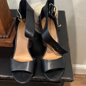 Mix No. 6 Black Heeled Sandals